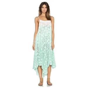 6 Shore Road By Pooja Southbay Lace Cover Up Womens Small Green Crochet Beach